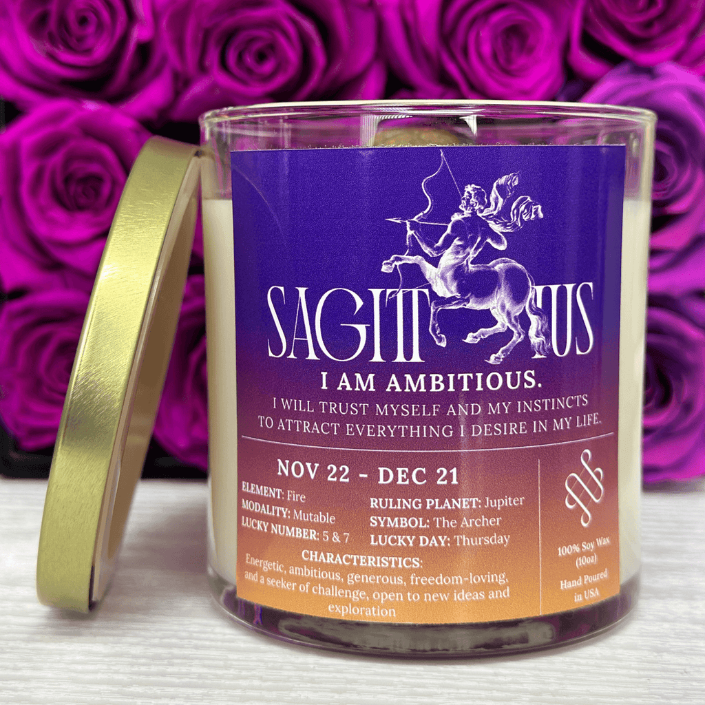 Sagittarius Zodiac Sign Candle
