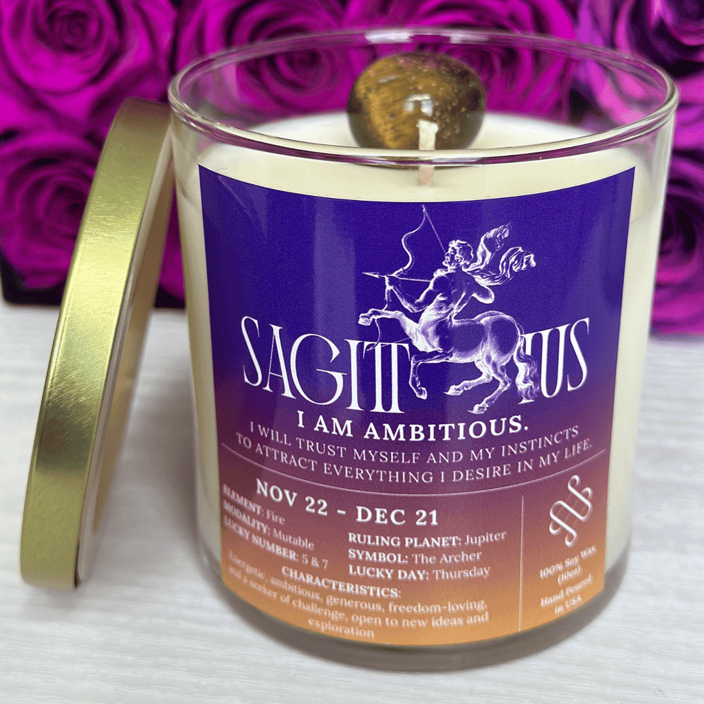 Sagittarius Zodiac Sign Candle