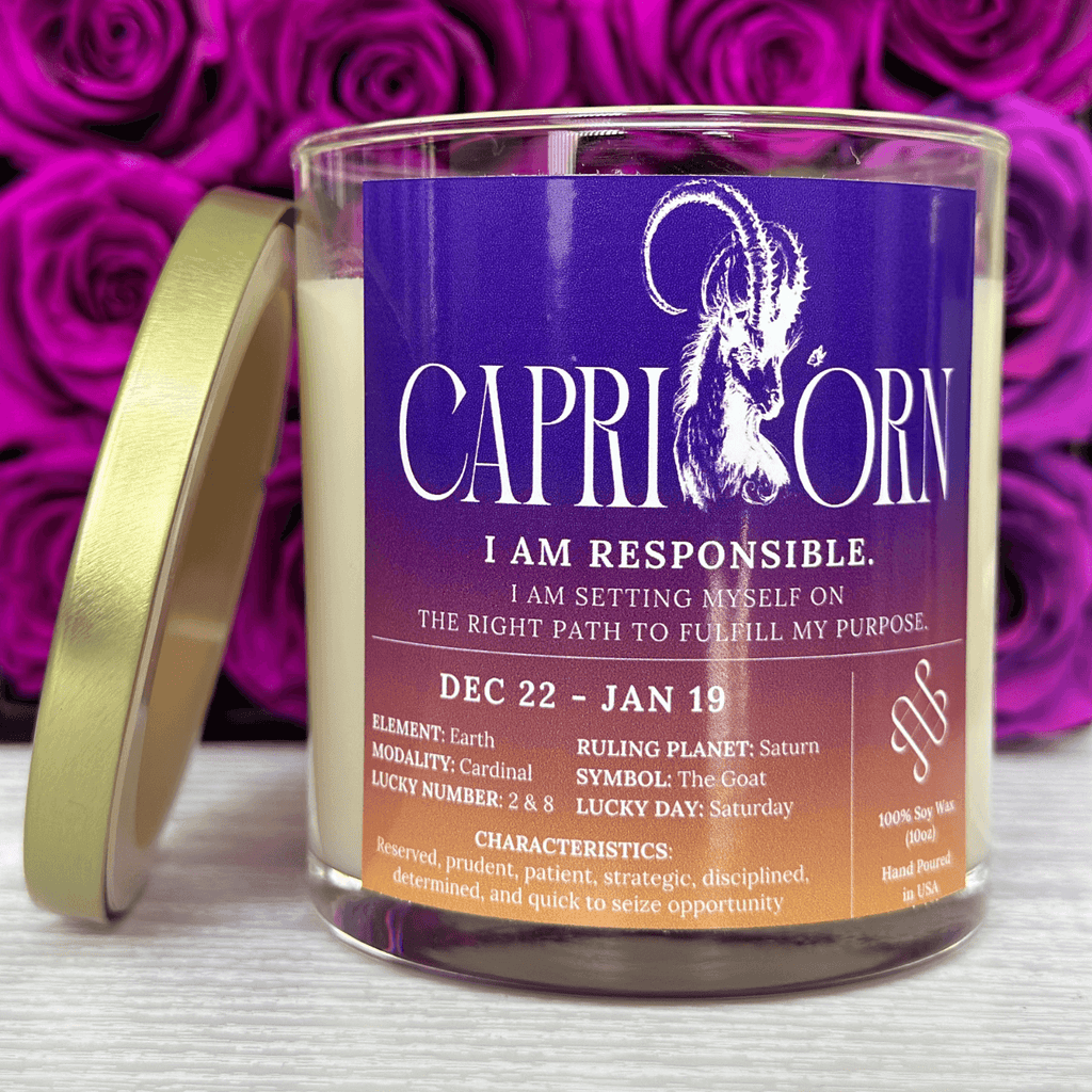 Capricorn Zodiac Sign Candle