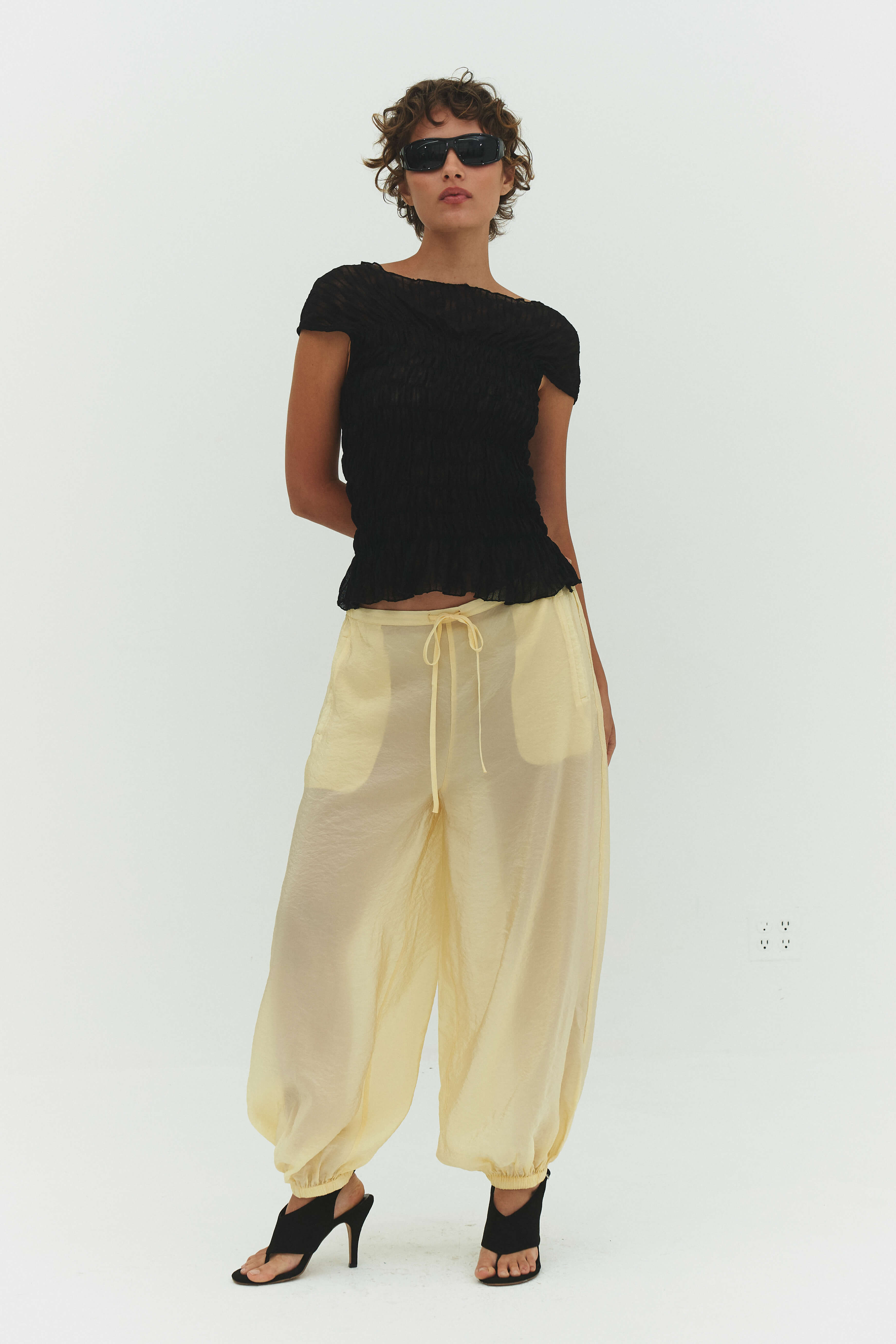 ZORA VOILE PANT IN BUTTER